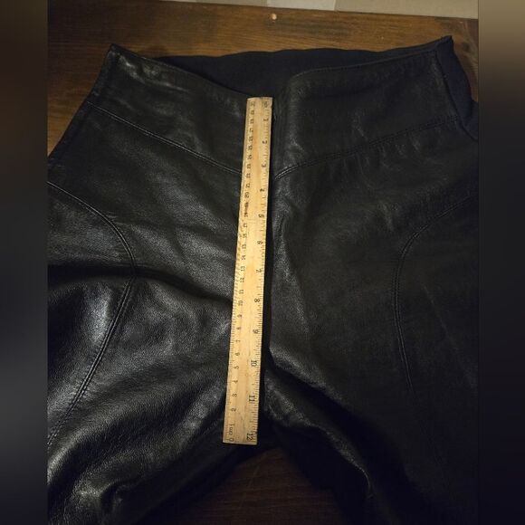 Arlen Ness High Waist Leather Biker Motorcycle Pants size L - Picture 9 of 11